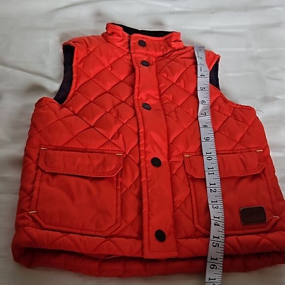 Ted Baker Kid's Zip-Up Puffy Vest 4 Years Red - Picture 11 of 16